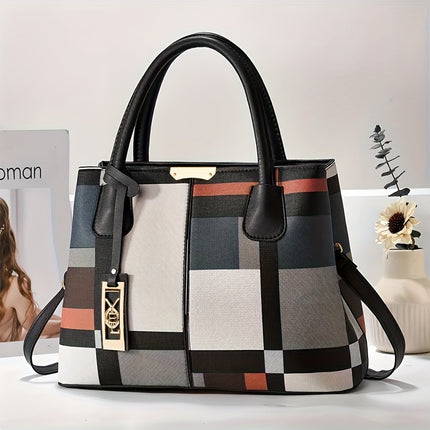 Large Capacity, Adjustable Shoulder Strap, Zipper Closure, Polyester Lining, Perfect for Commuting