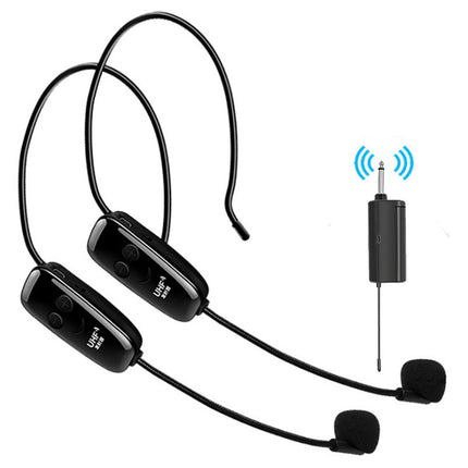 One For Two Wireless Headset 2.4G Head-worn Microphone