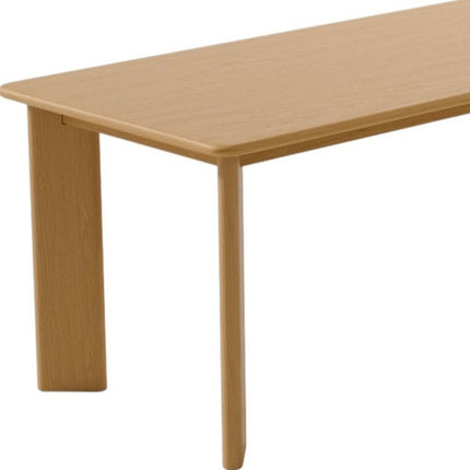 66" Natural Solid Wood Dining Table