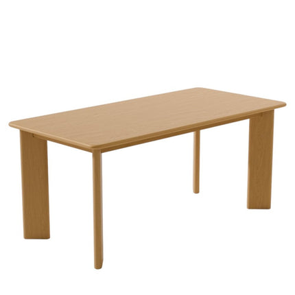 66" Natural Solid Wood Dining Table