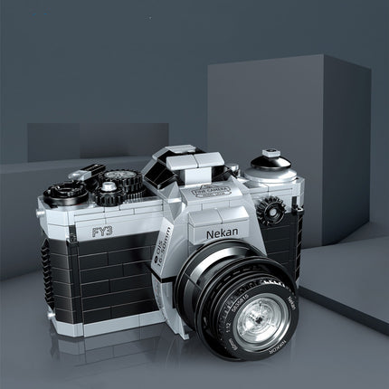 Nikang SLR camera assembly model building block toy