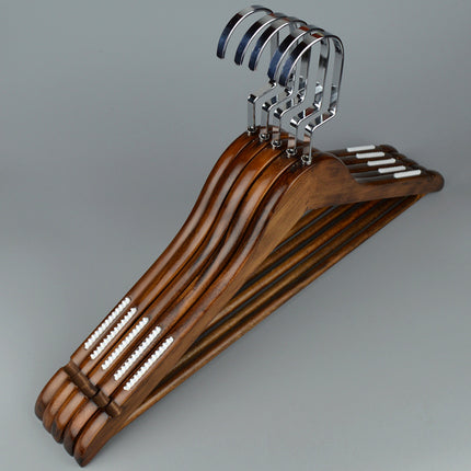 Solid Wood Hanger Retro Wooden Hanger Non-slip
