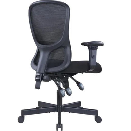 Black Adjustable Height Swivel Rolling Executive Office Chair