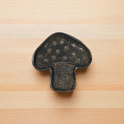 7" Black Cast Iron Handmade Trinket Tray