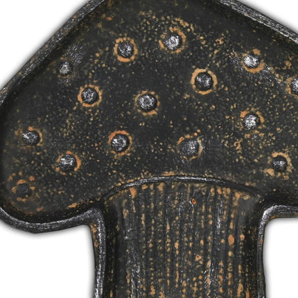 7" Black Cast Iron Handmade Trinket Tray