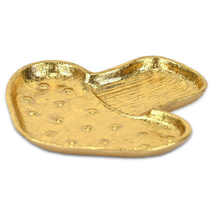 7" Gold Cast Iron Handmade Trinket Tray