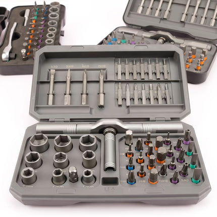 54/32-in-1 Heavy-Duty Professional Ratcheting Screwdriver Set with Magnetic Bits