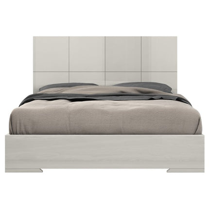 Gray Wood King Bed Frame