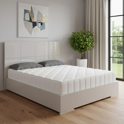 Gray Wood King Bed Frame