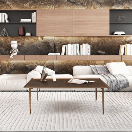 47" Bronze Square Distressed Coffee Table