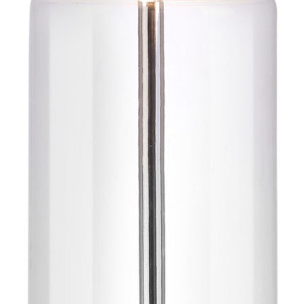 25" Silver Bedside Lamp With Drum Shade