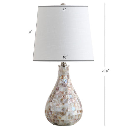 21" Clear Novelty Desk Lamp With Drum Shade