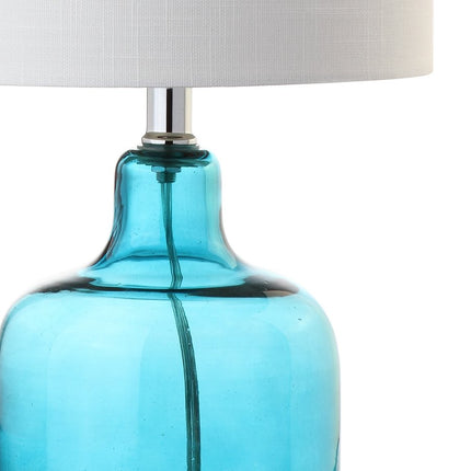 19" Clear Novelty Desk Lamp With Drum Shade