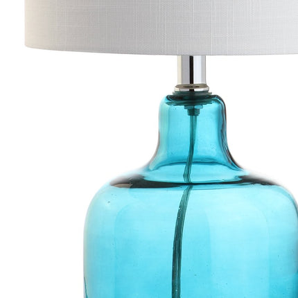 19" Clear Novelty Desk Lamp With Drum Shade