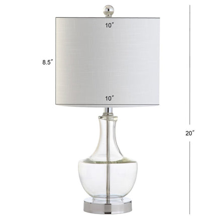 20" Silver Novelty Desk Lamp With Drum Shade