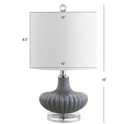 18" Clear Novelty Table Lamp With Drum Shade