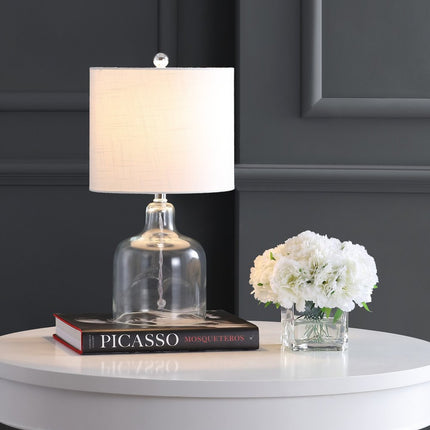 19" Silver Novelty Table Lamp With Drum Shade