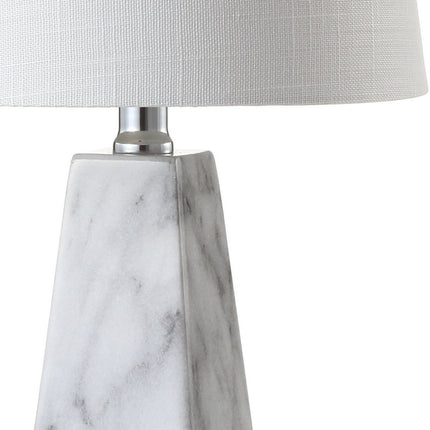 21" White Novelty Table Lamp With Empire Shade