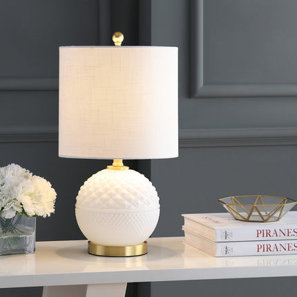 21" Gold Novelty Table Lamp With Globe Shade