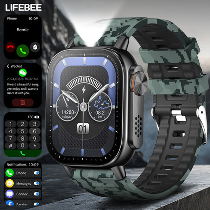 Smart Watch Full Screen Smartwatch Wireless Calling with Automatic Motion Recognition 100+ Sports