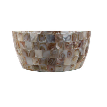 27" Ivory And Beige Novelty Table Lamp With Drum Shade