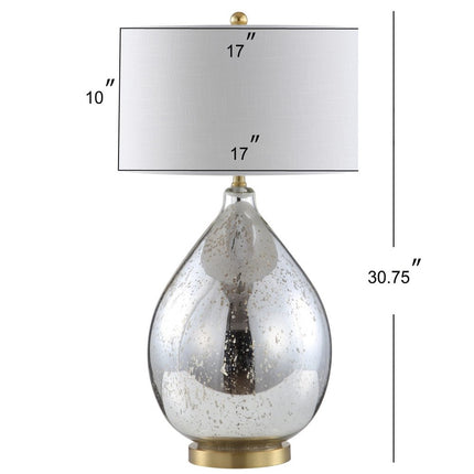 31" Gold Novelty Table Lamp With Globe Shade
