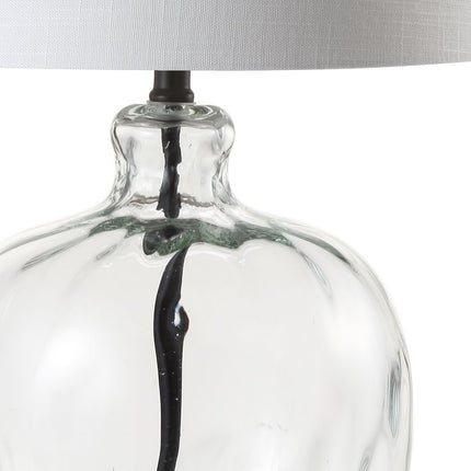 27" Black Globe Table Lamp With Globe Shade