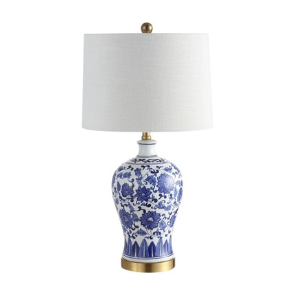 Set of Two 26" Gold Novelty Table Lamps With Globe Shades