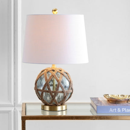 22" Gold Novelty Table Lamp With Drum Shade