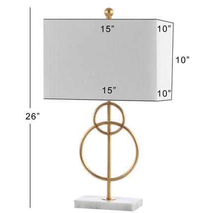 26" White Novelty Table Lamp With Shade