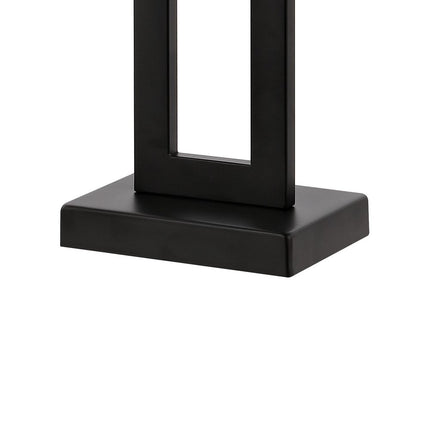 Set of Two 29" Black Table Lamps With Shades