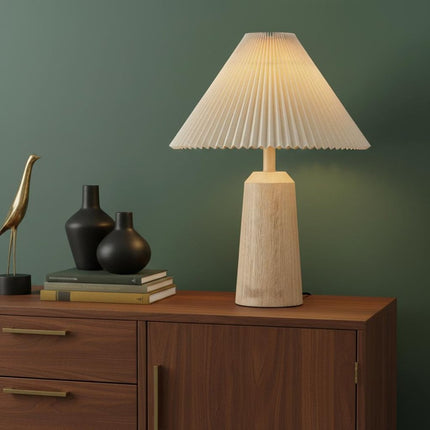 21" Beige Lighthouse Table Lamp With Empire Shade