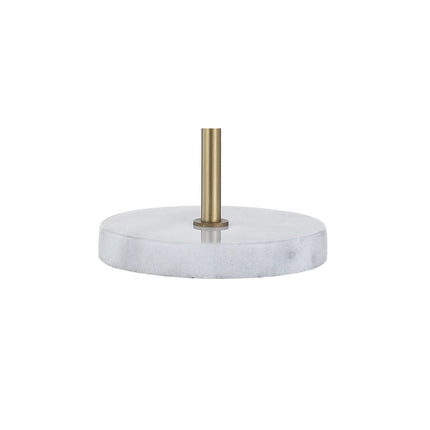 21" White Round Table Lamp