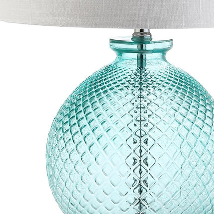 26" Clear Novelty Table Lamp With Drum Shade