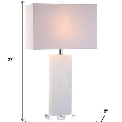 27" Clear Novelty Table Lamp With Shade