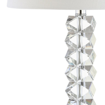 26" Clear Novelty Table Lamp With Drum Shade