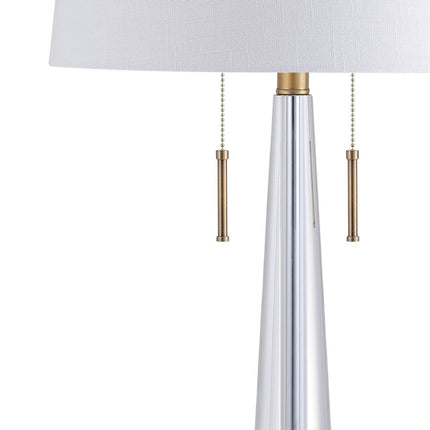 30" Gold Novelty Table Lamp With Empire Shade