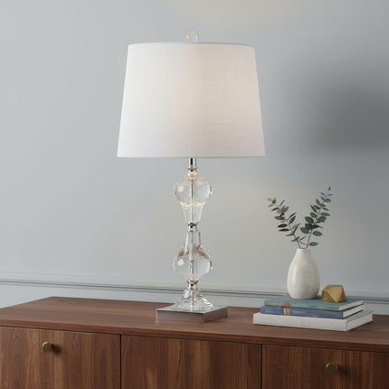26" Silver Urn Table Lamp With Empire Shade