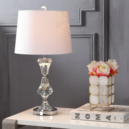 25" Silver Urn Table Lamp With Empire Shade