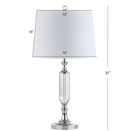 27" Silver Novelty Table Lamp With Empire Shade