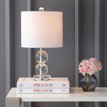 18" Clear Novelty Table Lamp With Drum Shade