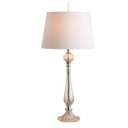 Set of Two 33" Champagne Novelty Table Lamps With Globe Shades