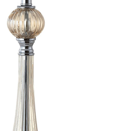 Set of Two 33" Champagne Novelty Table Lamps With Globe Shades