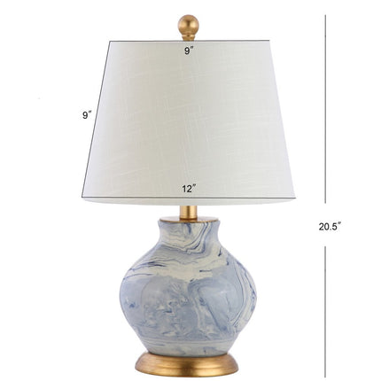 21" Gold Novelty Table Lamp With Empire Shade