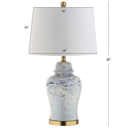 26" Gold Novelty Table Lamp With Drum Shade