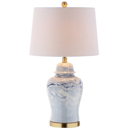 26" Gold Novelty Table Lamp With Drum Shade