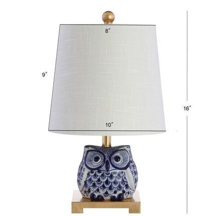 Set of Two 16" Gold Novelty Bedside Lamps With Empire Shades
