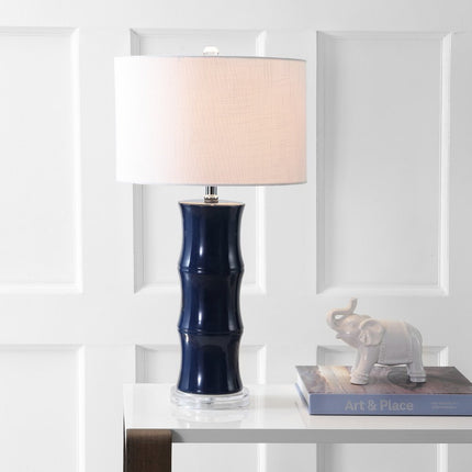 27" Clear Novelty Table Lamp With Drum Shade