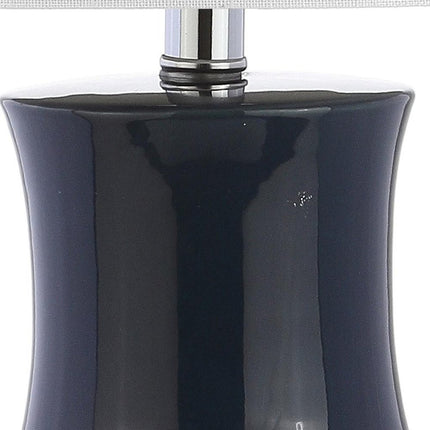 27" Clear Novelty Table Lamp With Drum Shade