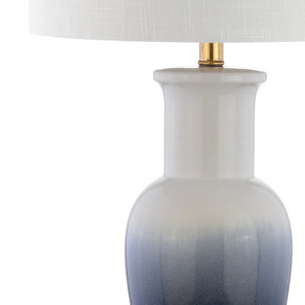 32" Gold Novelty Table Lamp With Drum Shade